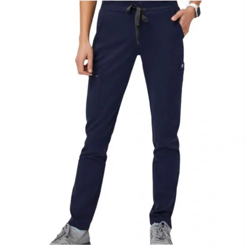 FIGS Yola Skinny Technical Navy Blue Scrub Pants Women's Size XS 11 Pockets